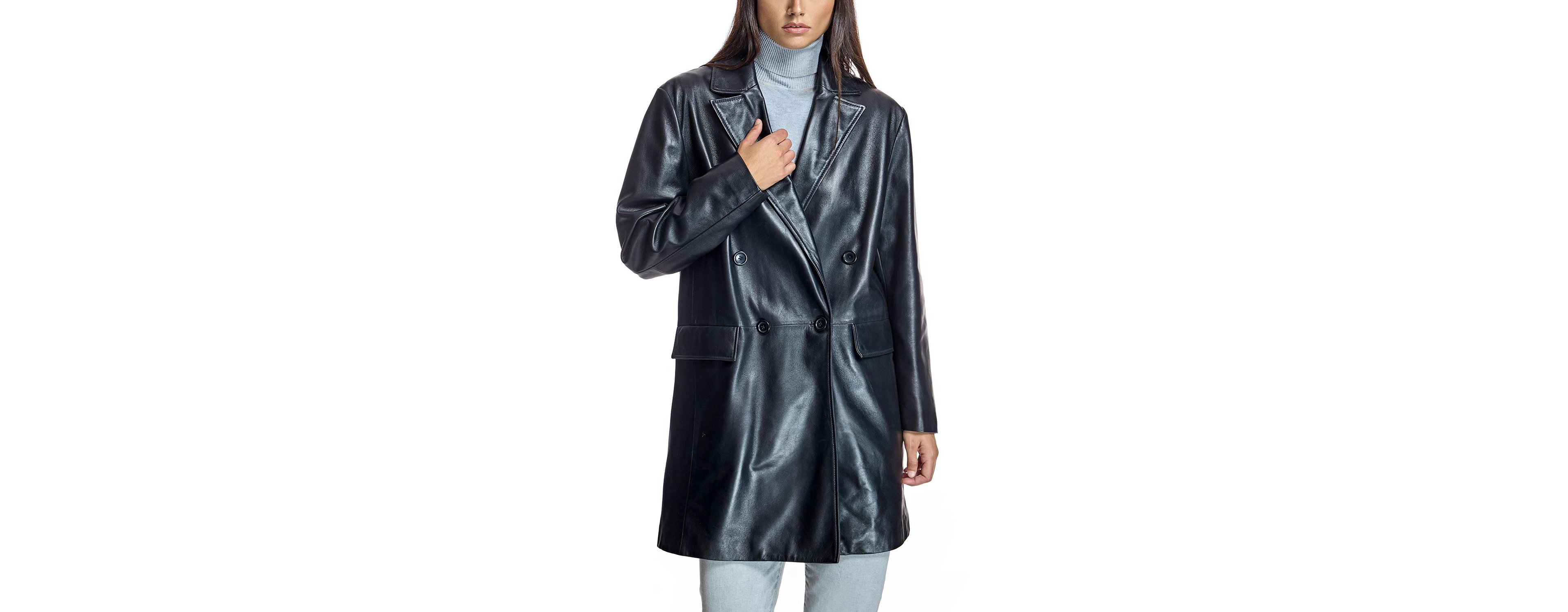 Julia & Stella By Maximilian Women's Leather Blazer