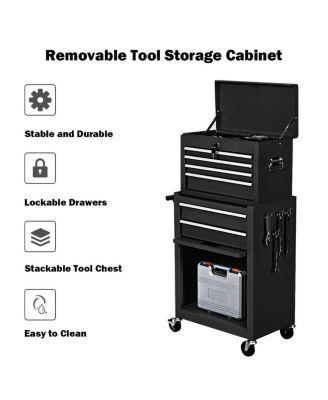 Rolling Cabinet Storage Chest Box Garage Toolbox