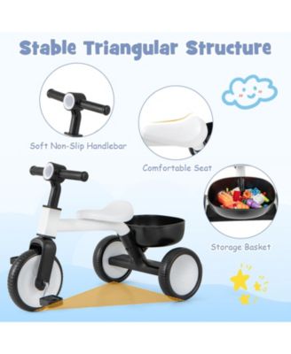 Toddler Convertible Trike with 86° Limited Steering Angle and Carbon Steel Frame