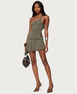 Women's Janah Asymmetric Fold Over Mini Skort