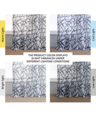 Abstract Printed Sheer Curtain