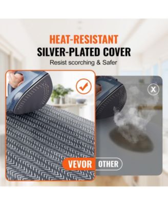 Tabletop Ironing Board 23.4" x 14.4" with Heat-Resistant Cotton Cover & 7mm Padding, Ideal for Small Spaces & Travel