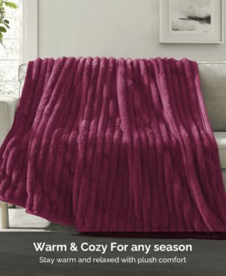 Ultra Plush Raschel Mink Blanket, Queen/King