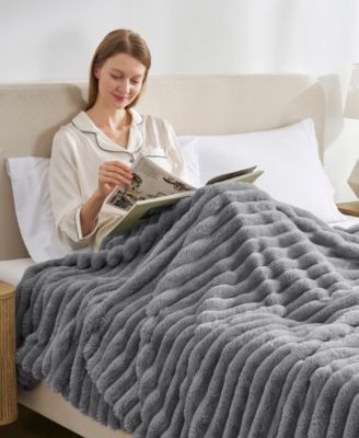Ultra Plush Raschel Mink Blanket, Queen/King