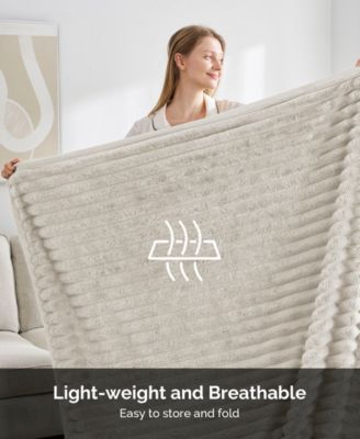 Ultra Plush Raschel Mink Blanket, Twin/Full