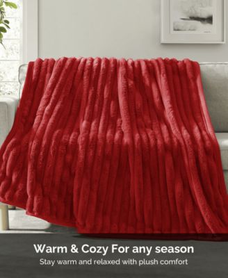 Ultra Plush Raschel Mink Blanket, Queen/King