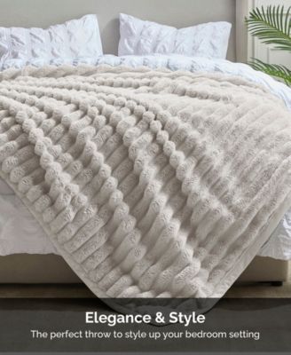 Ultra Plush Raschel Mink Blanket, Queen/King