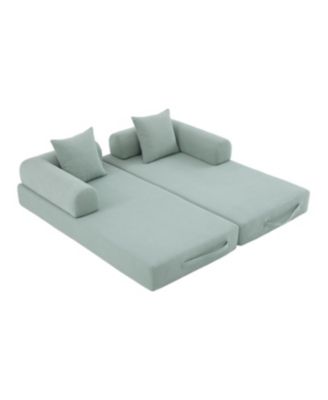 Streamdale Foldable & Compressible Sofa with Metal Frame for Small Spaces