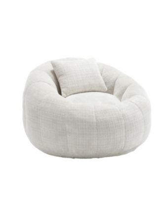 Modern Bean Bag Chair with Ottoman for Adults