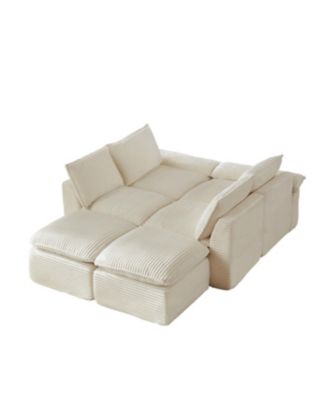 Modern corduroy cloud sofa, freely combined, comfortable sitting experience