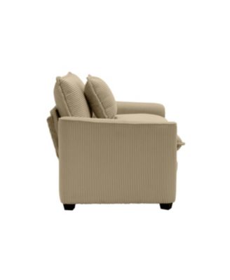 Streamdale Modern Living Room Sofa Two-Piece Set, Tan Corduroy