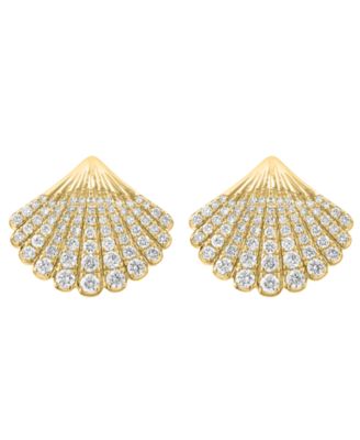 Diamond Earrings (1-1/6 ct. t.w.) in 14k Yellow Gold