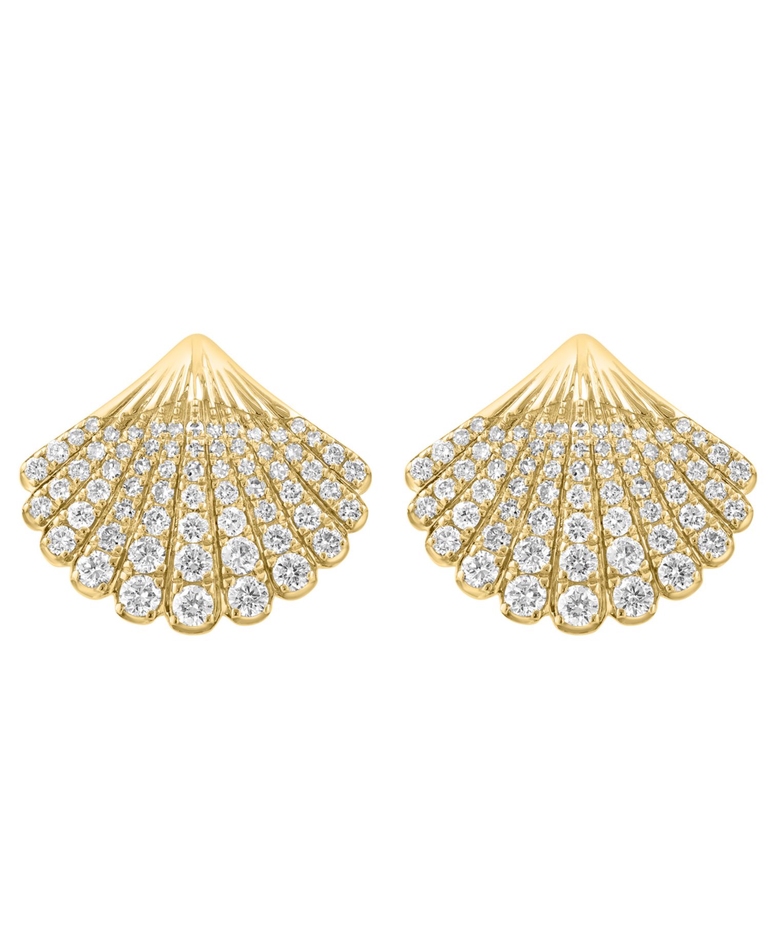 Diamond Earrings (1-1/6 ct. t.w.) in 14k Yellow Gold