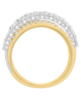 Diamond Ring (2-1/10 ct. t.w.) in 14k White & Yellow Gold