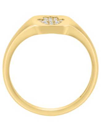 Diamond (1/20 ct. t.w.) Pinky Ring in 14k Yellow Gold