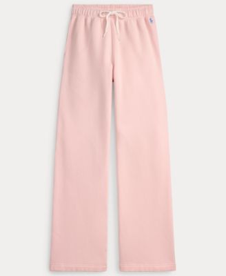 Women's Drawstring Fleece Wide-Leg Sweatpant