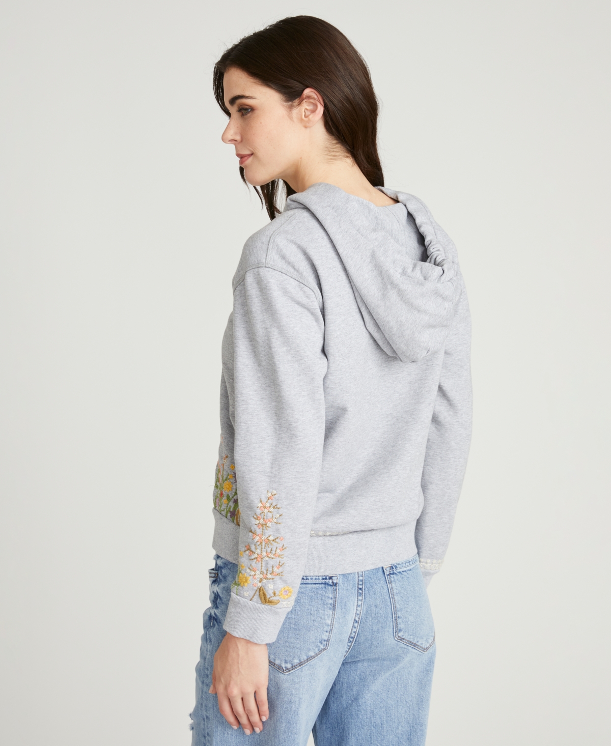 Driftwood Women's Hallie Floral Fields Printed Zip Sweatshirt