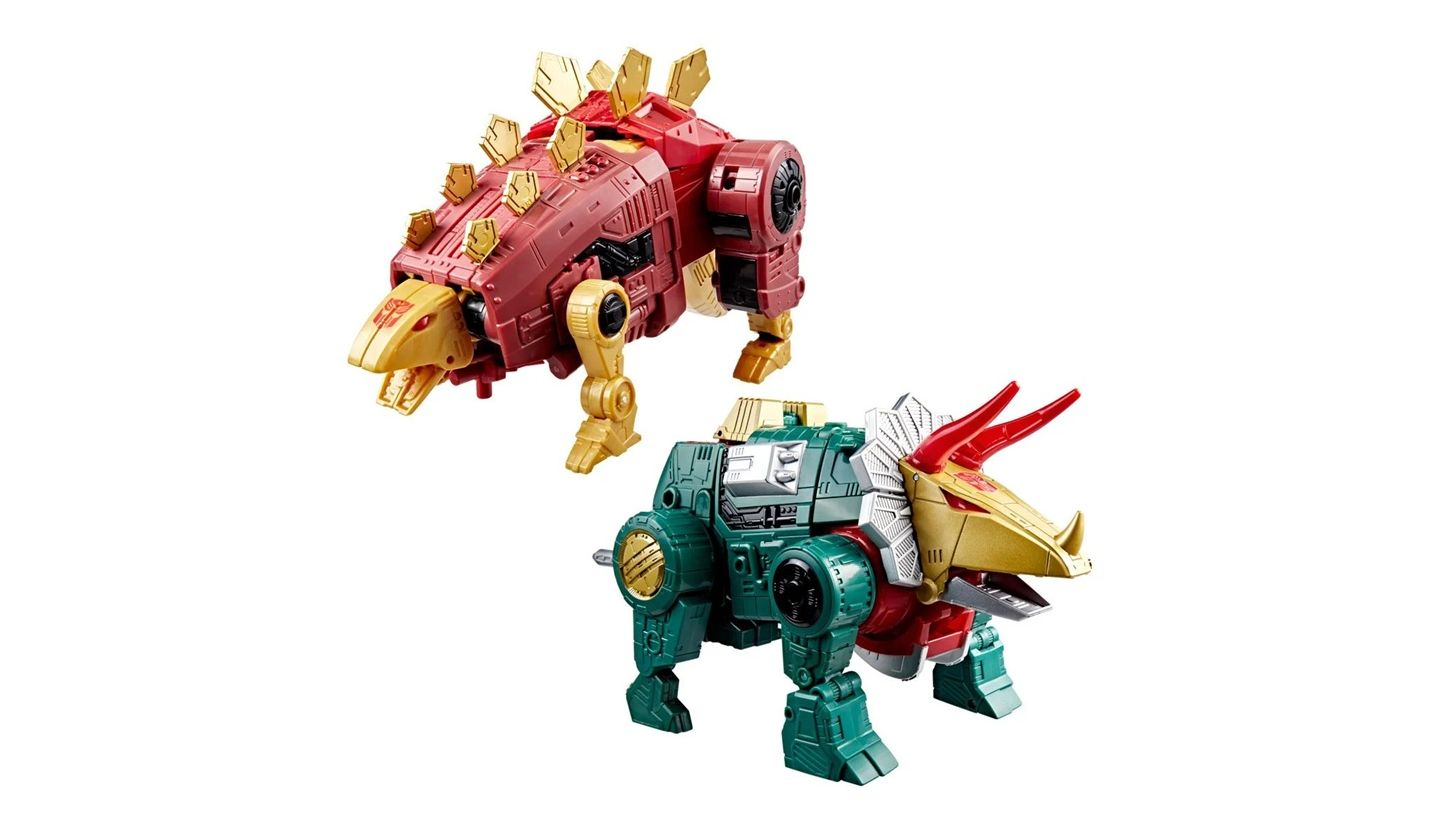 Детские фигурки Transformers G2 Universe Dinobot Snarl and Dinobot Slug Leader Class 8.5" Action Figures, 2-Piece Set, Ages 3+ — фото 2