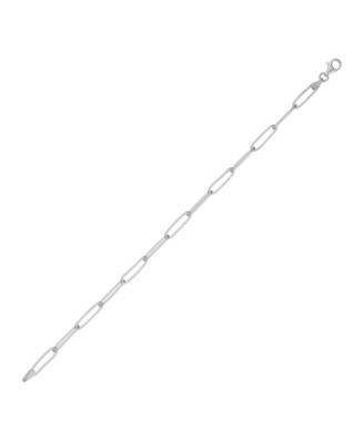 Sterling Rectangular Chain Bracelet