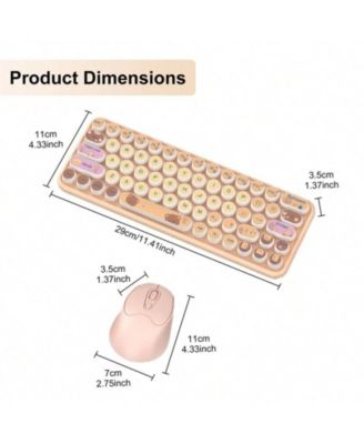 + Silent, Wireless, Gradient, Cute Keycaps, 3-Stage DPI, Shared Receiver + Keyboard & Mouse Set