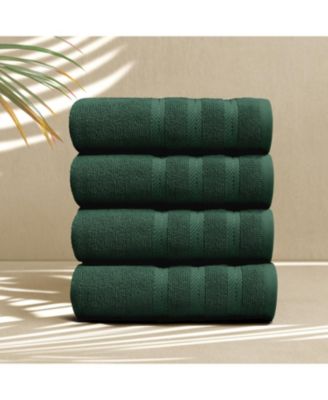 Luxury Soft & Absorbent 100% Ring Spun Cotton Hand Towels for Bathroom, Shower, Spa - 4 Piece Hand Towel Set