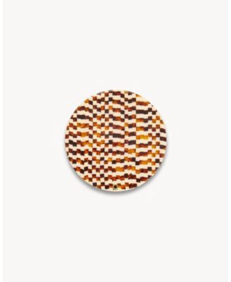 Circle Mirror in Tortoise Checker