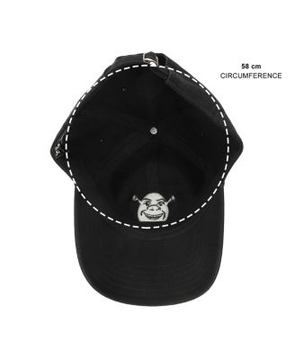 Men's Embroidered Character Face Black Unstructured Baseball Cap