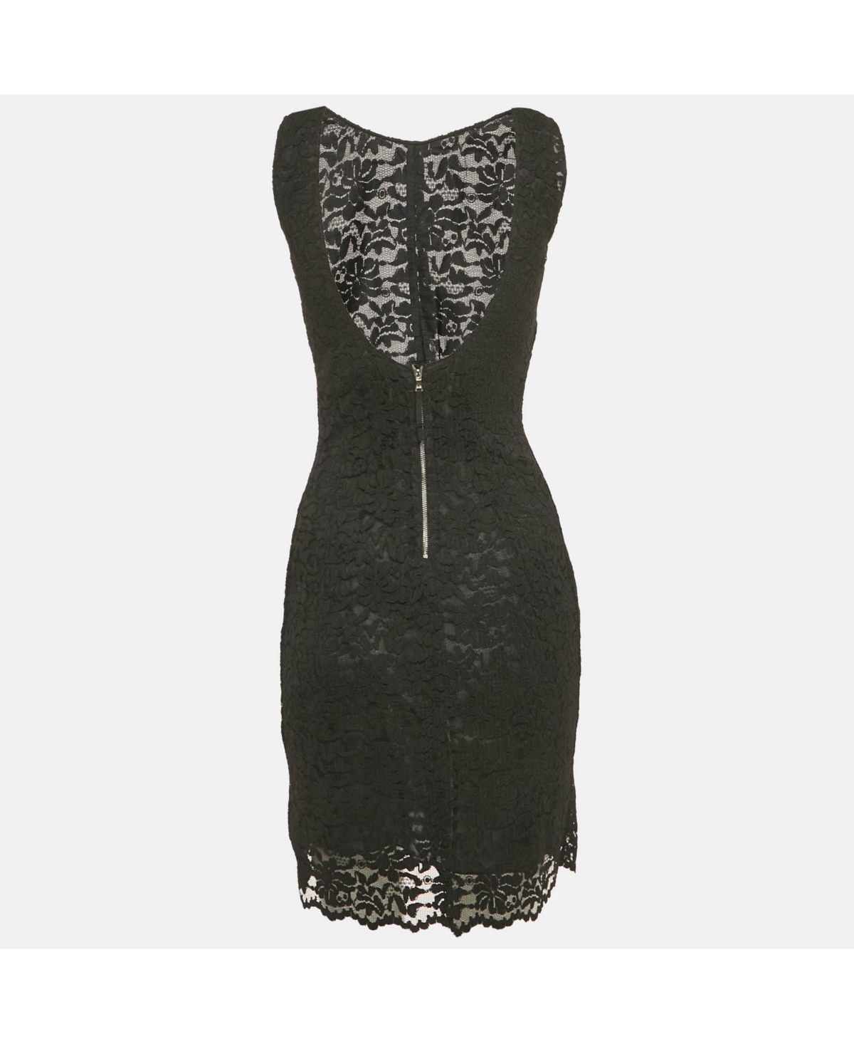 Pre-Owned Dolce & Gabbana Women's Black Lace Sleeveless Mini Dress