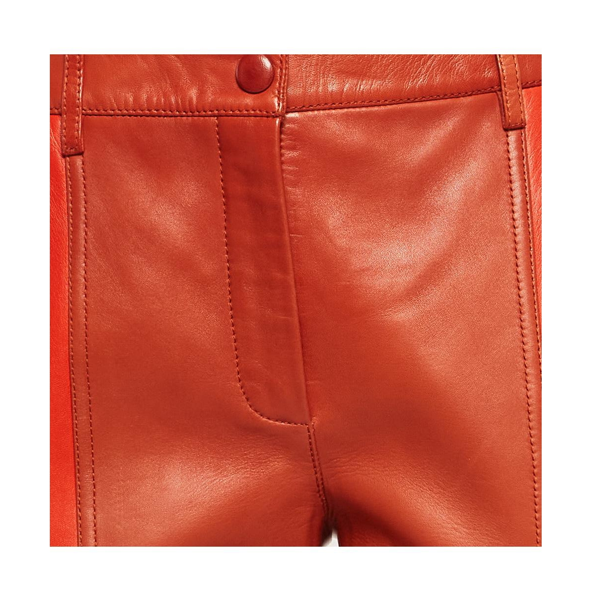 Pre-Owned Givenchy Women's Brown Patchwork Leather Pants