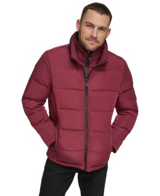 Men's Puffer With Set In Bib Detail, Created for Macy's