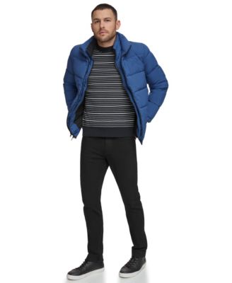 Men's Puffer With Set In Bib Detail, Created for Macy's