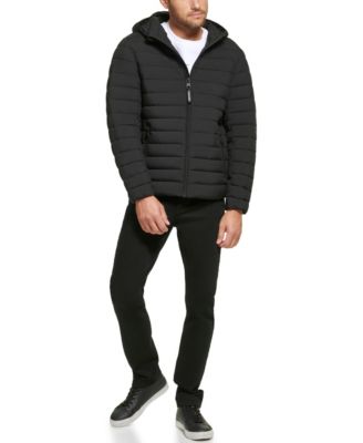 Men's Hooded & Quilted Packable Jacket