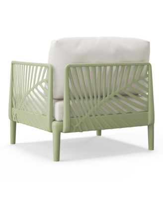 Modern Outdoor Polypropylene Resin Right Arm Facing Deep Seating Sectional Chair