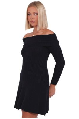 a line black dress long sleeve Grace High Quality A-line Dress with Long Sleeves 4 / Green main image 0