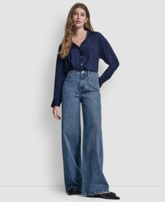 Petite High-Rise Modern Wide Leg Jeans