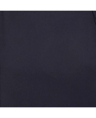 Women's Navy Blue Crepe Tie-Up Detail Anthraci Robe Dress