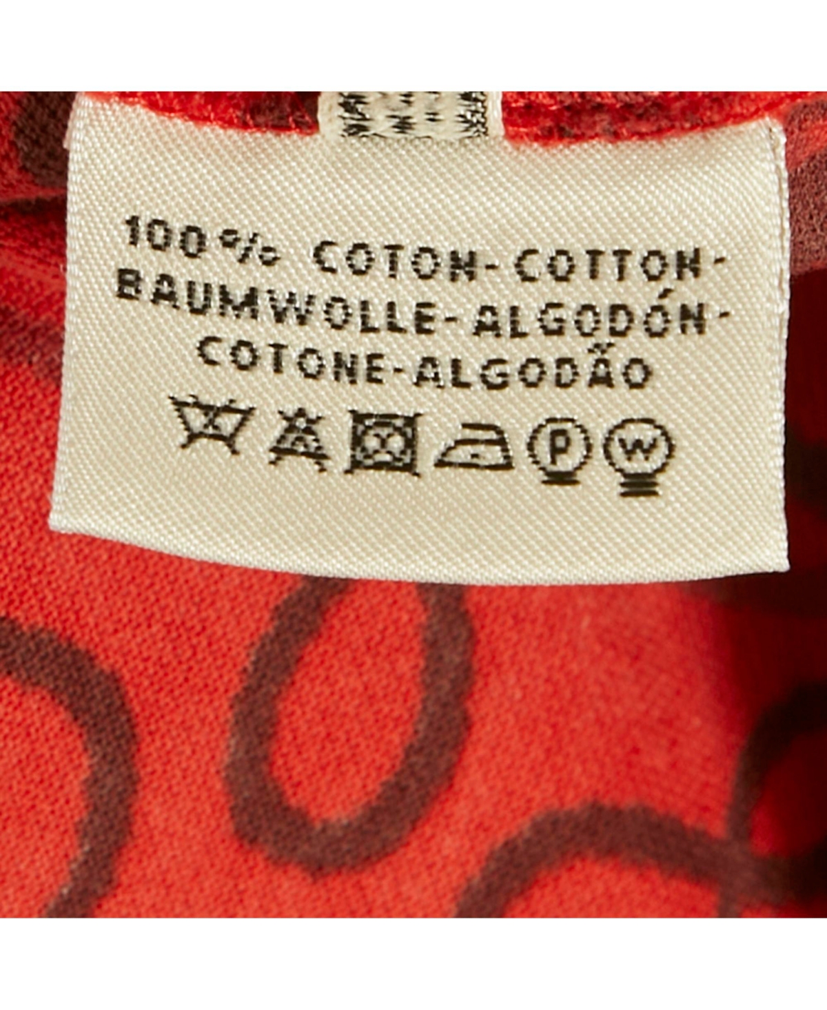 Pre-Owned Hermes Women's Red Micro Cordelieres Cotton T-Shirt Dress