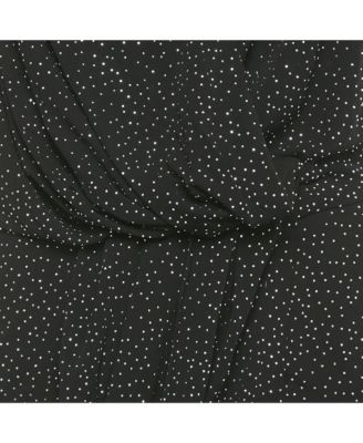 Women's Black Studded Jersey Metallic Strap Maxi Dress