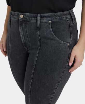 Plus Size Billie Mini Bootcut Seam Detail Jeans