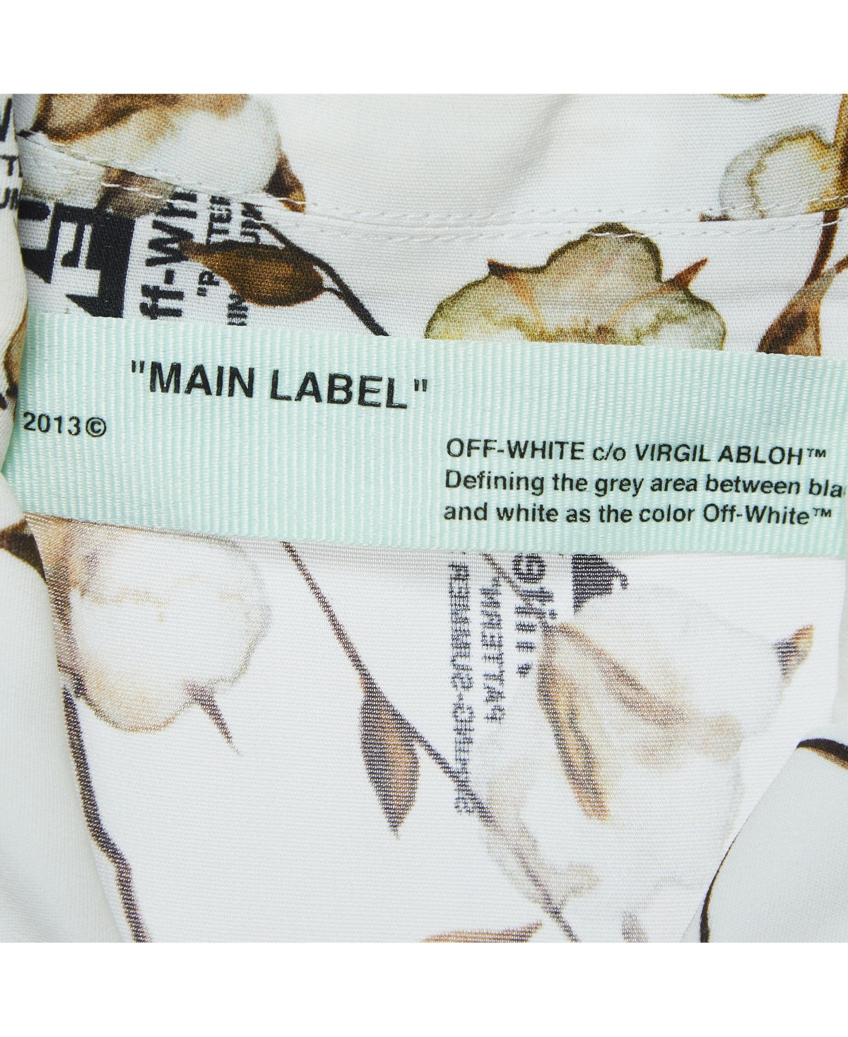 Pre-Owned Off-White Women's White Floral Logo Print Crepe Belted Midi Shirt Dress