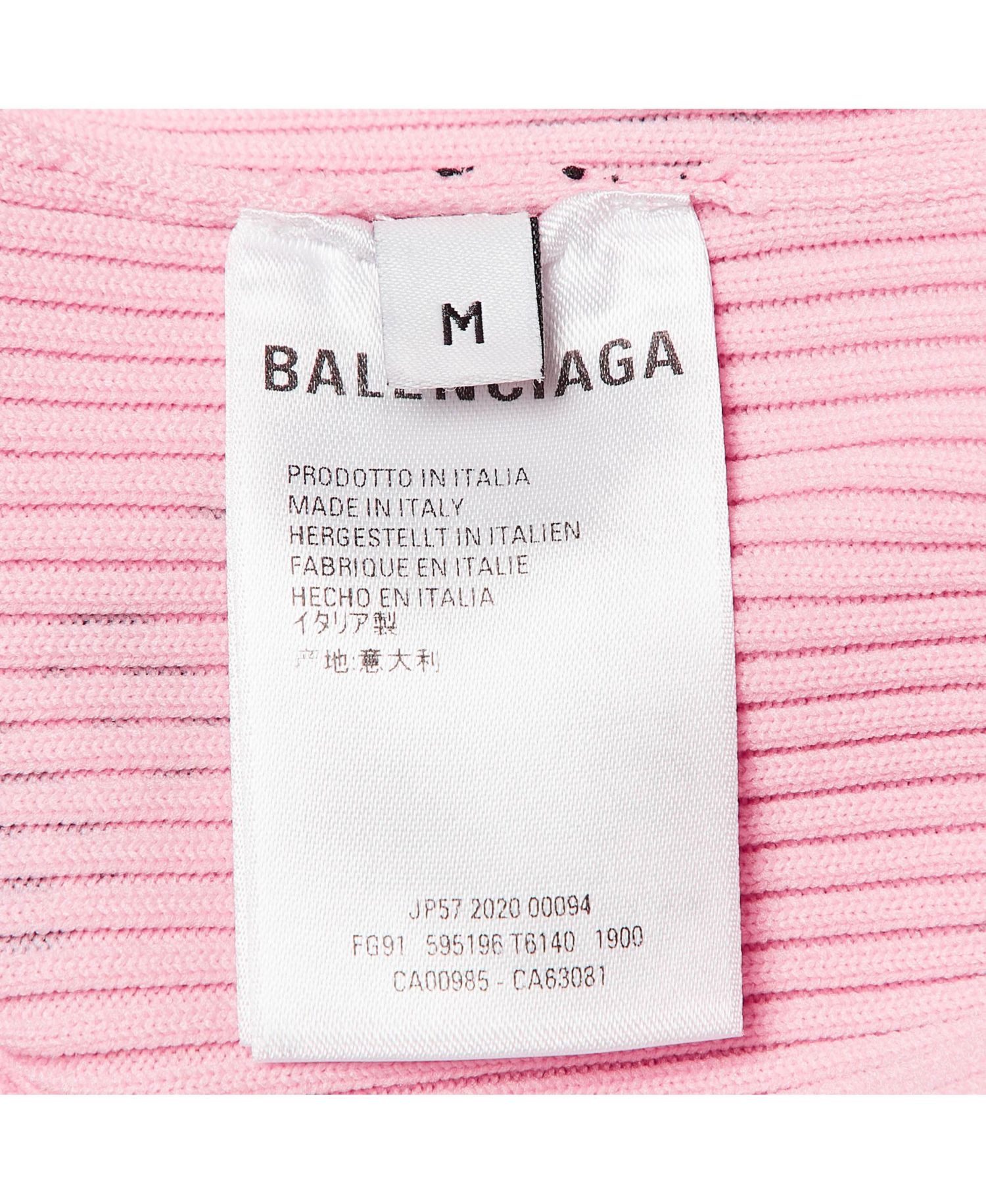 Women's Pink Logo Print Rib Knit Bodycon Dress