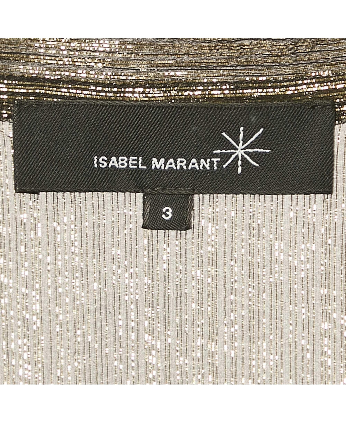 Pre-Owned Isabel Marant Women's Gold Lurex Silk Tank Dress