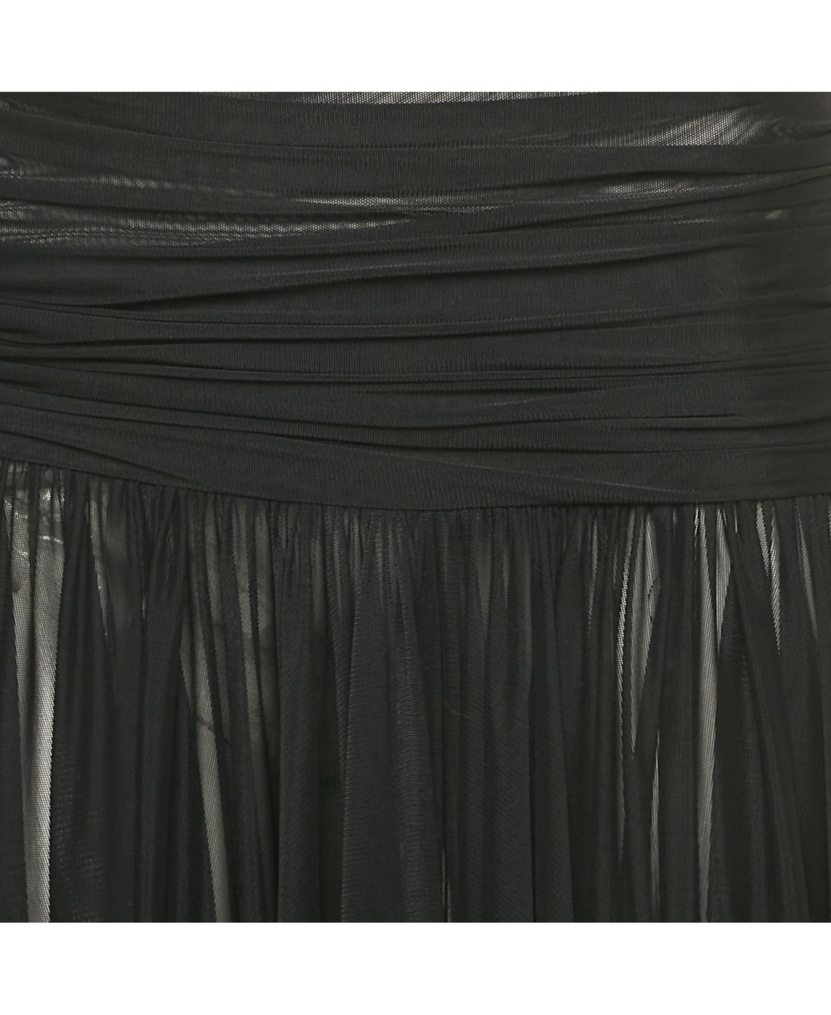 Pre-Owned Dolce & Gabbana Women's Black Ruched Mesh Halter Neck Maxi Dress