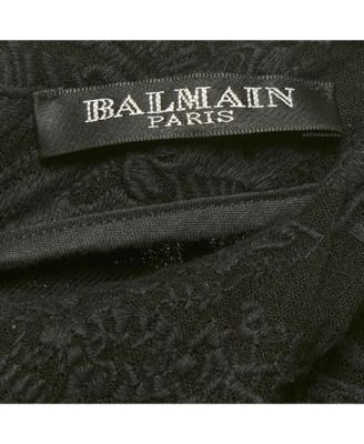 Women's Black Jacquard Mini Dress