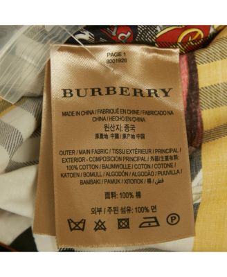 Women's Multicolor Archive Scarf Print Check Cotton Shirt Dress