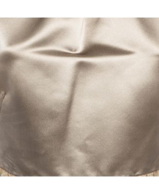 Women's Pre-Owned D&g Gold Satin And Velvet Sleeveless Mini Dress