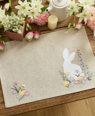 Hop Embroidered Placemats, Set of 4