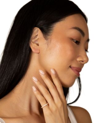 Micro Pave Sterling Silver Eternity Band Ring