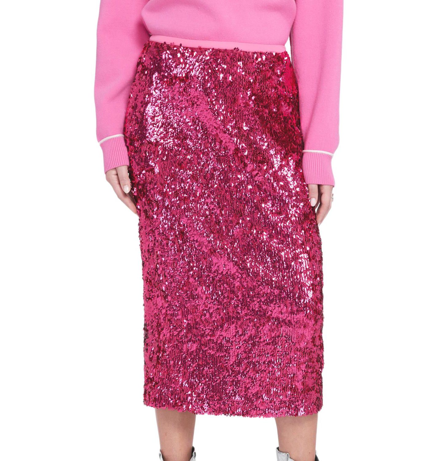 Женская юбка ELLE Collection Sequin Midi Skirt Pencil — фото 1