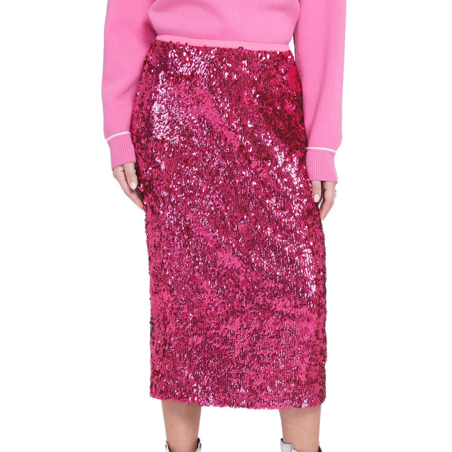 Women's Sequin Midi Skirt Pencil